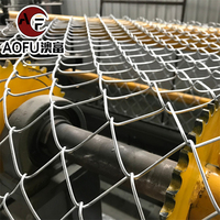 Haute qualité 6ft 8ft galvanisé à chaud Cyclone fil rouleau diamant maille chaîne lien fil pour fermes treillis métallique en acier