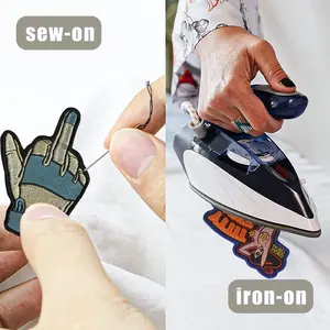 แผ่นปักลายกะโหลกแผ่นพีวีซีรีดติดเสื้อสำหรับเสื้อผ้าสำหรับงานประดิษฐ์เสื้อแจ็กเก็ตมีความร้อนผ้ายีนส์ - Product Image 5