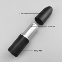 Bullet Shape Design Glitter Gold Color Lipstick Container Tube de rouge à lèvres de luxe pour MAC