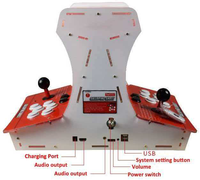 Console de jeu d'arcade Pandora à double écran LCD de 10 pouces pour divertissement familial, modèle de table de bar