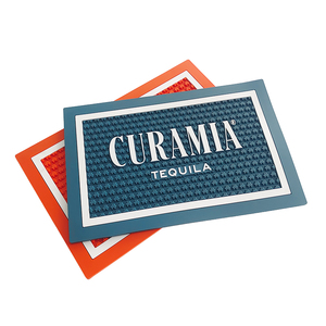 Custom Printed Silicone PVC Bar <b>Runner</b> Rubber Spill Mat Beer Drip Tray Non Slip Pub Rail Mat Service Mat for Bars - Product Image 4