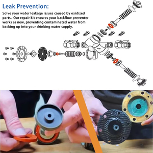 TL-1001B-BK 3/4 "-1" mới hoàn chỉnh chảy ngược sửa chữa Kit thay thế cho <span class=keywords><strong>zurn</strong></span> <span class=keywords><strong>Wilkins</strong></span> 975xl 975xl2 - Product Image 4