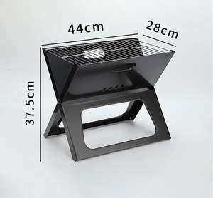 2025 poêle de Barbecue extérieur <span class=keywords><strong>avec</strong></span> grille de <span class=keywords><strong>plaque</strong></span> de feu de charbon de <span class=keywords><strong>bois</strong></span> enduit de poudre chauffante pour le camping de pique-nique en plein air - Product Image 2