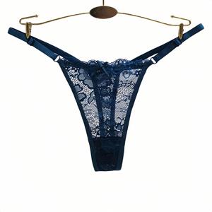 กางเกงชั้นในเซ็กซี่ลูกไม้แบบปรับได้สำหรับผู้หญิง ปี 2026 ทรงเอวต่ำ โปร่ง ระบายอากาศได้ดี ผลิตจากโพลีเอสเตอร์ 100% - Product Image 3