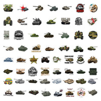 Autocollant Graffiti de jeu World of Tanks pour ordinateur portable, 60 pièces
