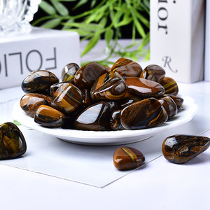 Naturale ruzzolato tigri pietre per gli occhi per Wicca, Reiki, decorazione per la casa e la <span class=keywords><strong>guarigione</strong></span> dei cristalli energetici, tigri naturali pietra dell'occhio - Product Image 6