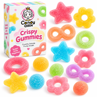 Certificat HACCP/BRC/Halal, OEM, bonbons en vrac personnalisés en forme de dessin animé, bonbons japonais coréens en cristal croustillant fourrés à la confiture