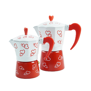 <span class=keywords><strong>Cafetera</strong></span> Moka <span class=keywords><strong>Roja</strong></span> Personalizada, <span class=keywords><strong>Cafetera</strong></span> Espresso Portátil Personalizada, <span class=keywords><strong>Cafetera</strong></span> Moka de Aluminio de 1, 2, 3, 6, 9 y 12 Tazas - Product Image 1