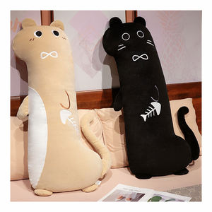 80/100/120cm Weiches & Komfortables Gefülltes Katzenförmiges Tierkissen Individuelles Charakter-Plüschkissen - Product Image 1