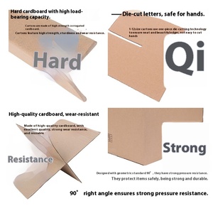 Hộp ngân hàng nhỏ hộp di chuyển cổ điển 10 gói, tay cầm gia cố, lắp ráp không có băng, hộp có nắp, 15-in x 12-in x 10-in - Product Image 5