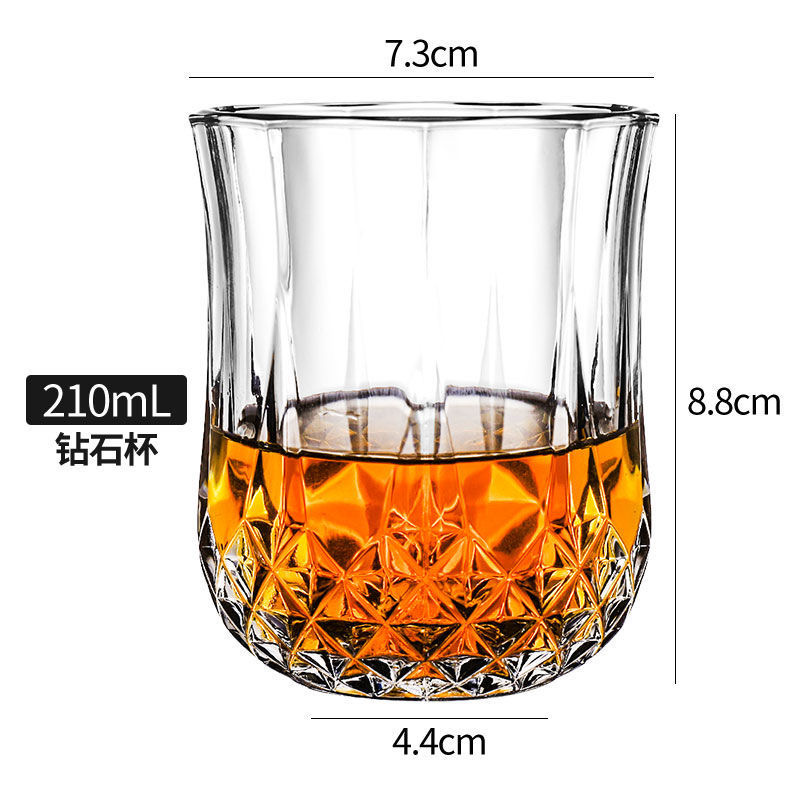 custom package In stock 10oz glass cup lead-free  Glassware whiskey glass