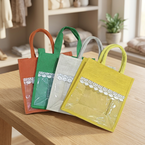 Sac en jute pour fenêtre (12x10x5) - Capacité 1-1,9L - Style et sangle personnalisés - Product Image 3