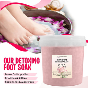 Prix d'usine, vente en gros directe, boules effervescentes pour spa des pieds aux senteurs fortes, hydratantes, à dissolution rapide dans l'eau, pour manucure et pédicure, 100% naturelles - Product Image 2