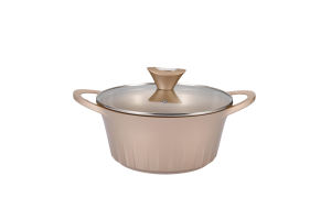 Ensemble de 10 casseroles en aluminium moulé sous pression avec fond à induction, nouveau modèle, avec couvercle en verre, revêtement antiadhésif, idéal pour la cuisine à domicile - Product Image 5