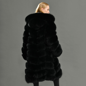 Mode Femmes Long <span class=keywords><strong>Manteau</strong></span> De Fourrure De Renard Naturel Fourrure Grand Col Renard <span class=keywords><strong>Manteau</strong></span> <span class=keywords><strong>Grande</strong></span> <span class=keywords><strong>Taille</strong></span> <span class=keywords><strong>Hiver</strong></span> <span class=keywords><strong>Manteau</strong></span> de Fourrure de Femmes De Luxe - Product Image 4