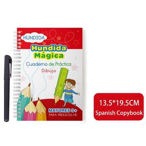 <span class=keywords><strong>Espanol</strong></span> Espagnol Couleurs Et Qalams Livre D'écriture Réutilisable Magique Cahier Calligraphie Pour Enfants - Product Image 2