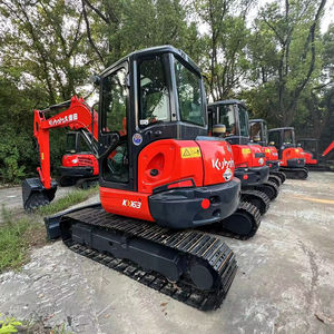 Mini-excavatrice sur chenilles d'occasion de 5 tonnes Kx163 pour Kubota, source japonaise, avec moteur principal et composants PLC - Product Image 4