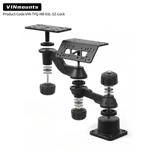 VINmounts Soporte 3 Pantallas Fish Finder GPS Sonar, Aluminio Marino, Ajustable, con Bloqueo Antirrobo - Product Image 2