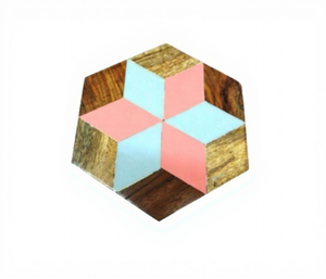 Best Design 4-Piece Set Quality Handicrafts Eco-Friendly Modern Mango Wood Tree Bark Coasters Kitchen Mats Pads Tea Coffee Wine - Product Image 1