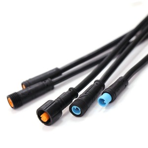 M6 <b>Waterproof</b> <b>Cable</b> Connectors 2-5 Core Male Female Copper Contact PBT Housing Black For Automotive Use - Product Image 2