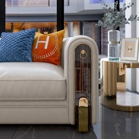 Erschwingliches Luxus-Wohnzimmermöbel 3-Sitzer-Couch Premium-Qualität Ledersofa