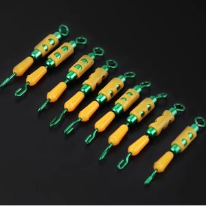 Clip de décharge de ligne Premium 5, 10, 15 pièces en acier inoxydable avec connecteur pivotant à tampon en silicone pour la pêche en eau douce - Product Image 3