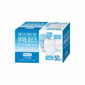 แผ่นปิดหน้าแบบใช้แล้วทิ้งขนาด50ชิ้น - Product Image 1