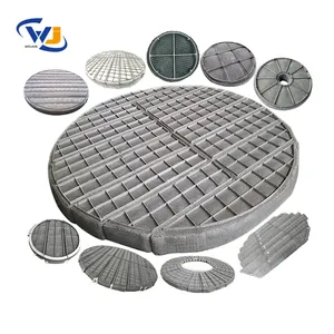 WOJUN pp ss 316 304 wire mesh mesh demister pad filter mat