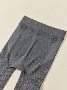 Collants pour enfants doublés polaire, chauds pour l'hiver, en tricot torsadé à motif cœur, leggings anti-boulochage - Product Image 3