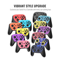 Penggantian Casing untuk Pengontrol Game Switch 2 Pro, Cover Pengganti untuk Pengontrol Game NS Pro dengan Thumb Grip, Aksesoris Game