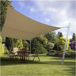 outdoor waterproof sun shade sail polyester material uv stabilized sun shading sail