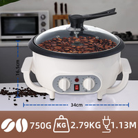 Sonifer SF-3561 Vente en Gros Utilisation Domestique 220V Machine à Popcorn Antiadhésive Multifonctionnelle Contrôle de Température Torréfacteur Électrique à Grains de Café