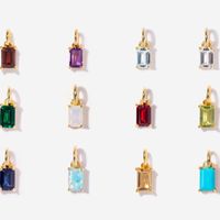 SSeeSY vente en gros ODM chaîne plaquée or pendentif en pierres précieuses de mode conception personnalisée bijoux breloques colliers en acier inoxydable pour femmes