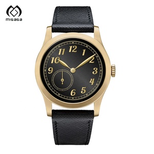 Horloge met aangepast logo, waterdicht, saffierglas, leren horlogeband, automatisch uurwerk voor heren - Product Image 6