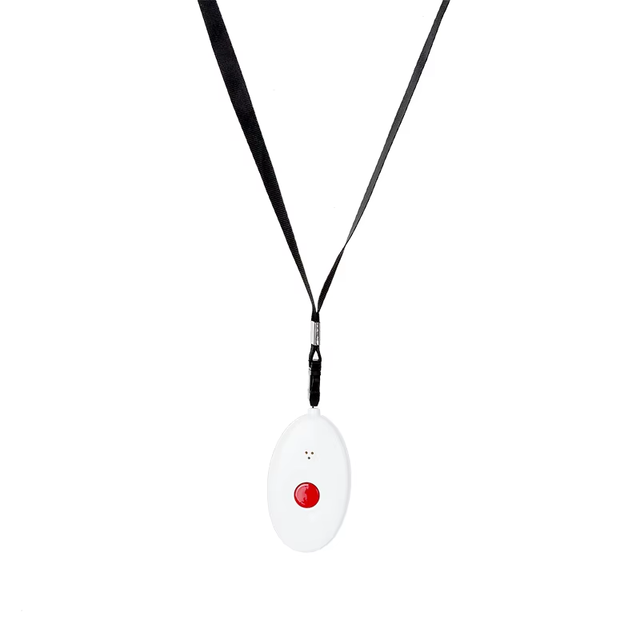 Nurse Push Hospital Wireless Call Bell System Necklace Panic Calling Button with Wearable Lanyard