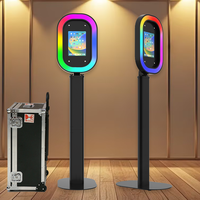 Nouvelle Machine Photobooth Légère 2026 avec Impression Instantanée et iPad, Valise de Transport et Autres Fournitures pour Location d'Événements