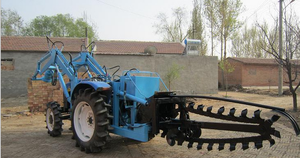 Máquina de zanjas de alta eficiencia, Mini máquina de zanjadora de cadena, Mini zanjadora para limpieza de tierras, excavación de zanjas de deshierbe - Product Image 2
