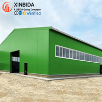 Construction rapide et haute efficacité d'usines industrielles préfabriquées en acier pour ateliers, entrepôts et hangars