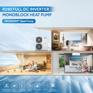 Haier Ménage Bas <span class=keywords><strong>Prix</strong></span> High Cop Petit Logement Chauffage Refroidissement R290 Domestique Air à <span class=keywords><strong>Eau</strong></span> Source Pompe À Chaleur 2kw 16kw Avec Réservoir - Product Image 5