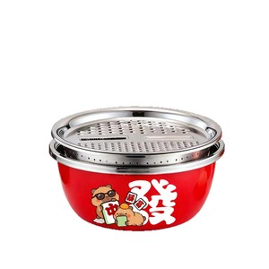 Juego de escurridores de verduras de acero inoxidable de 20-32 cm, fregadero de cocina multifuncional con colador para frutas y verduras - Product Image 3