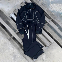 Ensemble de survêtement pour homme DCY de haute qualité, survêtements pour homme avec logo personnalisé, veste zippée ample pour homme, ensemble de survêtement, fournisseur d'usine