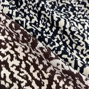 Wholesale Stock Polyester Chiffon Print Fabric viscose/polyester fabric for dresses clothing