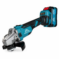 Meuleuse d'angle sans fil sans balais MAXTON MT9100-4 125 mm avec batterie 4,0 Ah et interrupteur à gâchette pour polissage industriel et usage général DIY