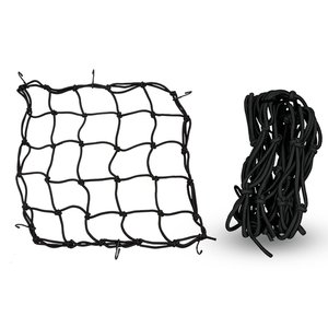Red de Equipaje Elástica para Motocicleta 40x40cm con Cordón, Accesorios de Carga, Malla Tipo Araña para Casco, para Motos y Bicicletas de Viaje - Product Image 5