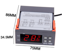 STC-1000 incubateur de thermostat électronique numérique contrôleur de température de micro-ordinateur commutateur STC-1000