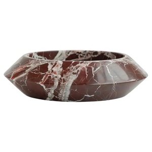 Bol en pierre d'éclipe sculptée en <span class=keywords><strong>marbre</strong></span> naturel Rosso Levanto Bol à fruits en <span class=keywords><strong>marbre</strong></span> rouge <span class=keywords><strong>Centre</strong></span> <span class=keywords><strong>de</strong></span> <span class=keywords><strong>table</strong></span> en <span class=keywords><strong>marbre</strong></span> - Product Image 1