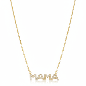 Mama ออกแบบสร้อยคอ MAMA เสน่ห์สร้อยคอตุรกีขายส่ง Handcrafted 925สร้อยคอเงินของขวัญวันแม่ - Product Image 2