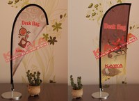 Mini bannière de bureau avec forme de goutte d'eau et de bloc pour la publicité personnalisée