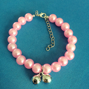 Stock de fábrica de alta calidad mariposa nudo perla perro Collar mascota collar accesorios para gato perro - Product Image 5