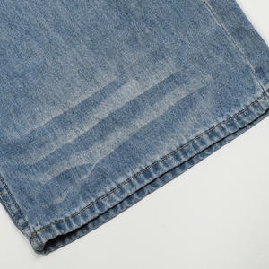 <span class=keywords><strong>Jeans</strong></span> a gamba dritta blu <span class=keywords><strong>chiaro</strong></span> da 11KN, baffi lavati personalizzati di alta qualità, <span class=keywords><strong>Jeans</strong></span> in Denim ammucchiati - Product Image 5